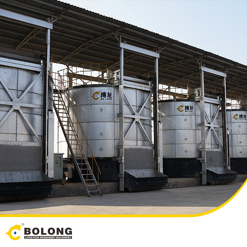 stable vertical aerobic composting system
